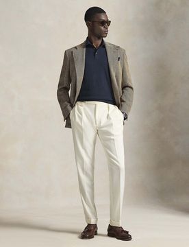 Polo blu in maglia di cotone Polo regular-fit