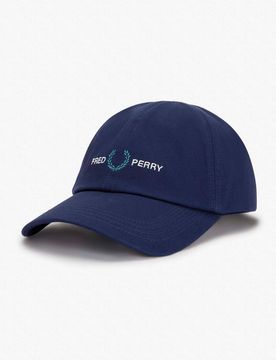 Berretto baseball blu indaco in twill di puro cotone con scritta logo ricamata