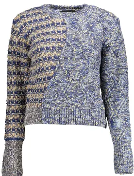 Damen Langarmshirt Blau 22WWJF83_BLU_5001