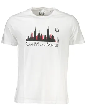 Herren Kurzarm-T-Shirt Weiß AU00782-ALVARO_BIANCO_WHITE