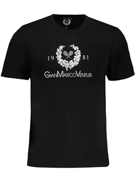 Herren T-Shirt Schwarz AU01419LINO_NEBLACK