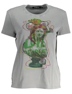 Damen KURZARM-T-SHIRT Grau 23SWTK24_9679B31_GRIGIO5018