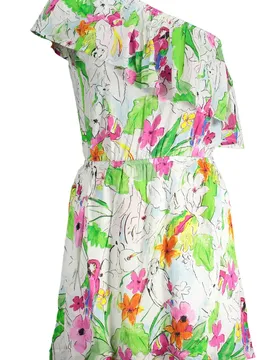 Damen KLEID Weiß 23SWVW83_F37F335_BIANCO1000