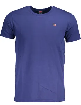 Herren KURZARM-T-SHIRT Blau 836010_4133A66_BLUINDIGO