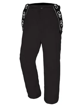 Ski Herren Trägerhose, schwarz C24