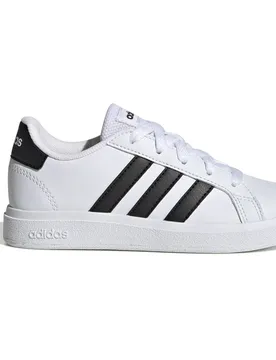 Grand Court Lifestyle Tennis Lace-Up Schuh Kinder Freizeitschuhe, weiß, Größe 33 ½ 33 ½
