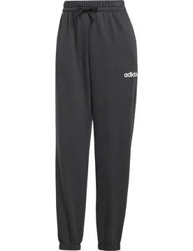 Essentials Linear French Terry Cuffed Damen Hose, schwarz L