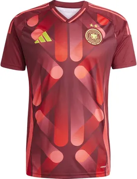 Deutschland 25 Frauenteam Away Herren Trikot, rot 2XL