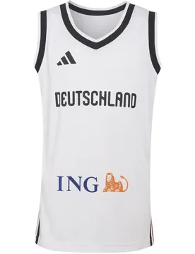 DBB Basketball Home Kinder Trikot, weiß 176