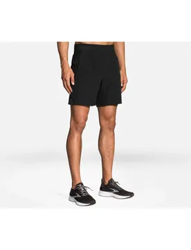 Sherpa 7" 2-in-1 Herren Shorts, schwarz XXL