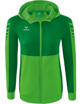Six Wings mit Kapuze Damen Kapuzensweater, grün 40