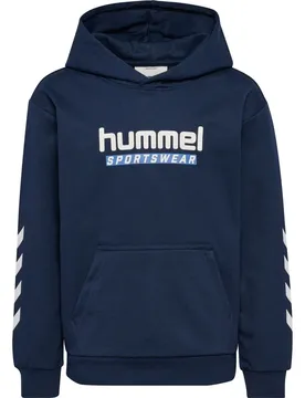 Jr Logo Kinder Kapuzensweater, blau 22-28