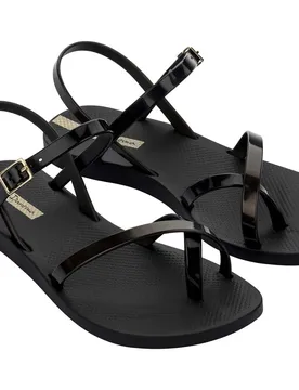 Fashion VIII Damen Badesandalen, schwarz, Größe 37 37