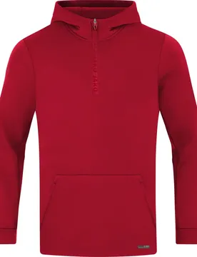 Zip Pro Casual Kapuzensweater, rot XXL