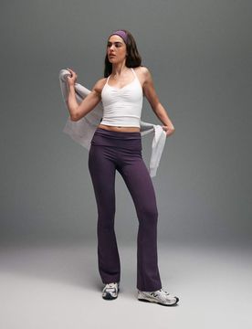 Weiches Yoga-Camisole in Weiß mit geraffter Vorderseite Weiß 42