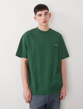 T-Shirt in Grün mit Logo Grün M