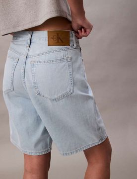Jeans - Bermuda décontracté en jean - Délavage clair-Bleu XL