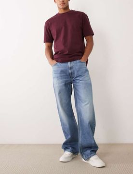 Jeans - Jean baggy - Bleu clair délavé W43 L32