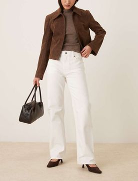 Jeans - Jean droit style années 90 - Blanc W30 L32