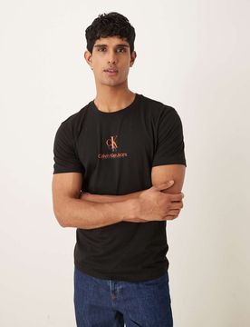 Jeans - Shadow - T-Shirt mit Logo in Schwarz Schwarz 44
