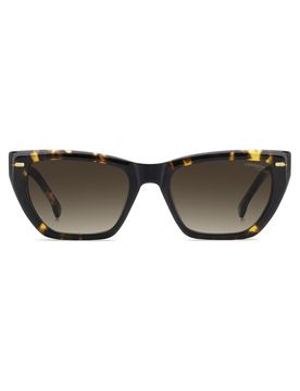 Lunettes de soleil rectangulaires à verres marron - Marron One Size