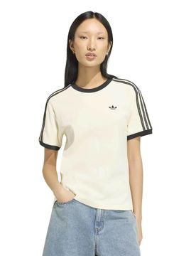 Originals - T-Shirt in Cremeweiß mit den drei Streifen Weiß XL