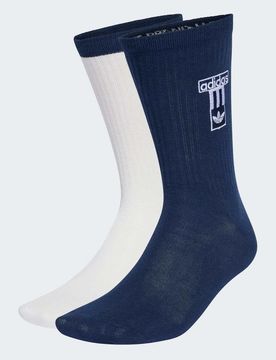 Adibrk - Lot de 2 paires de chaussettes - Indigo/blanc-Bleu 40-42