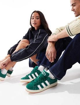 Originals - Campus - Sneaker im Stil der 00er in Dunkelgrün Grün 38