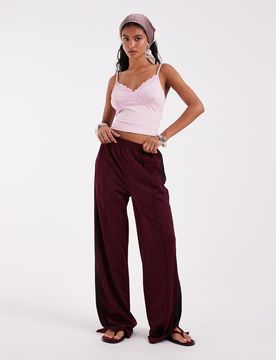 Firebird - Pantalon de survêtement ample - Bordeaux-Rouge L