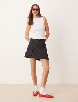 Mini-jupe cargo - Noir 30