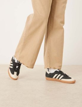 Samba OG - Baskets en daim - Noir et beige 39 1/3