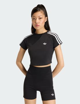 SST - T-shirt effet rétréci - Noir/noir/blanc 2XS