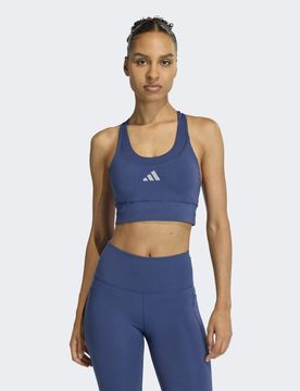 Performance - Adi365 - Lauf-BH mit mittlerer Stützfunktion und Taschendetail in Tech Indigo-Blau Blau 2XS