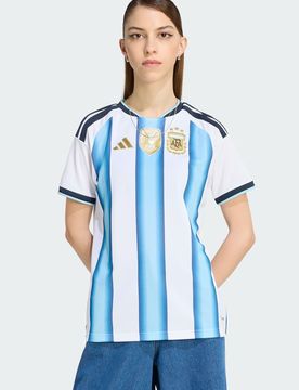 Argentine 26 - Maillot domicile - Blanc, bleu glacier et bleu clair 2XL