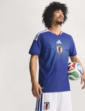 Performance - Japan 26 - Authentic-Heimtrikot in Japan-Blau/Aschblau Blau M