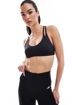 Adidas Training - Strength - Brassière de sport à maintien léger - Noir XL C-D Cup