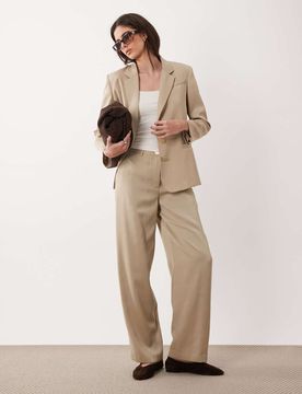 Exchange - Hose in Taupe mit weitem Bein, Kombiteil-Brown Brown 36