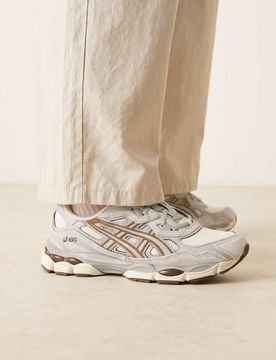 Gel-Nyc - Sneaker in Cremeweiß/Zementgrau Grau 36