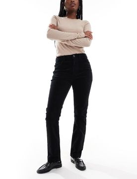 Cordhose in Schwarz mit engem Schnitt Schwarz 46