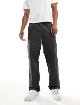Baggy Cargohose in Grau mit elastischem Bund Grau M