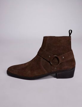 Kubanische Stiefel aus braunem Leder-Brown Brown 44.5