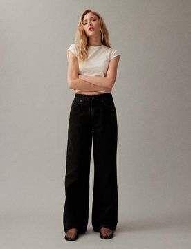 Jean dad large - Noir délavé W30 L30