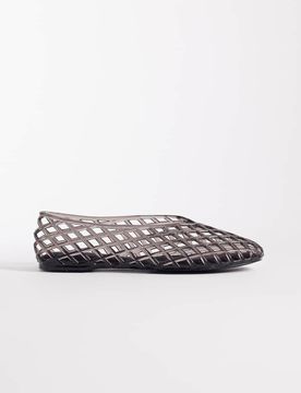 Luminous - Ballerines en plastique effet cage - Noir 40