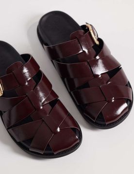 Momentum - Mules plates style pêcheur - Prune-Violet 39