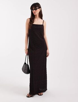 Robe nuisette caraco en dentelle - Chocolat-Brown 32