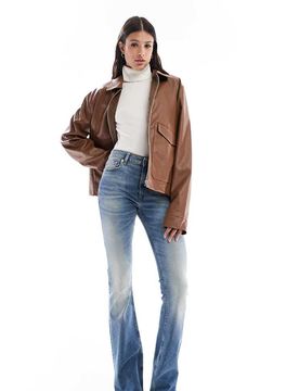 ASOS DESIGN Tall - Jean bootcut - Bleu délavé moyen W28 L36