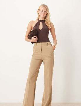 Tall - Pantalon ajusté évasé - Camel-Brown 42