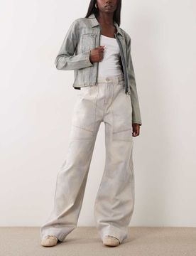 Cargo Balloon 2.0 - Relaxed-Fit-Jeans in Hellblau Blau W28