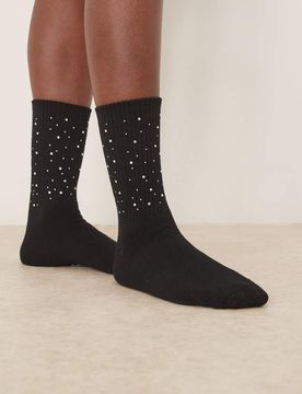 Becksondergaard - Glimsy Cotta - Chaussettes ornementées - Noir 37-39