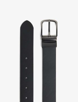 Breiter Wendegürtel in Schwarz Schwarz 85cm